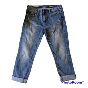 Gap Women's Distressed Girlfriend Capris 30r